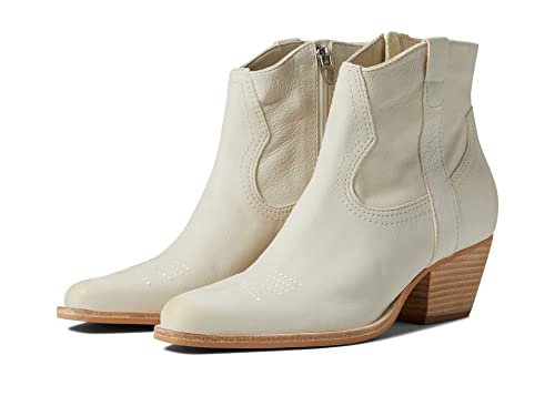 Dolce Vita Women's Womens Silma Western Boot, Ivory, 8.5 US