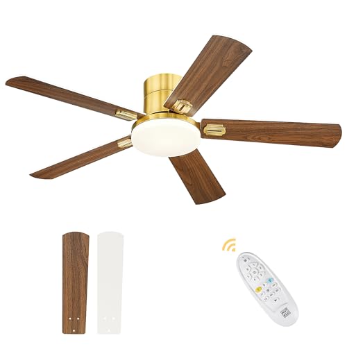 AUTELO 52 Inch Ceiling Fan, Vintage Ceiling Fans with Lights,