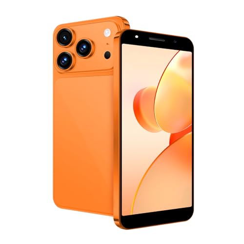 Fine Life Pro Desbloquear el teléfono, Pantalla de 6,3 Pulgadas, teléfono Inteligente 4G   LTE FDD TDD, Cámara Doble, 2GB RAM, 16GB ROM, expansión 128GB, Doble Tarjeta sim, (5.0, Orange)