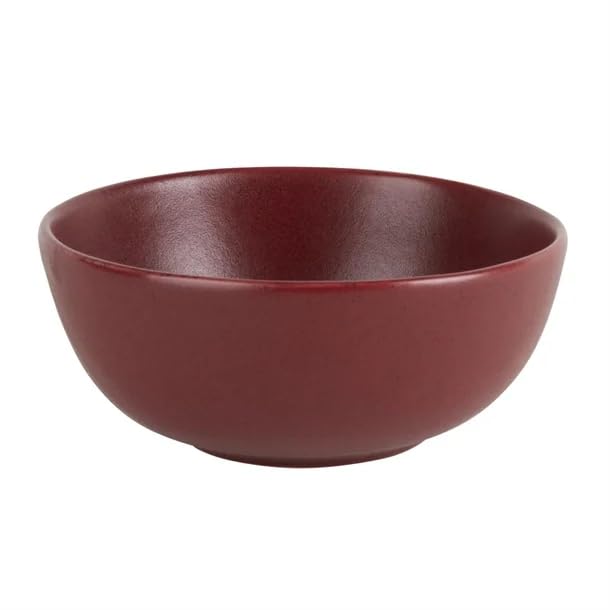 nisbets Olympia Build A Bowl Red Deep 155x70mm Box of 6 Reactive Glaze