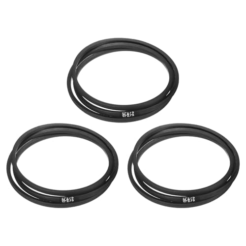 uxcell 3Pcs 3L675 Classic Wrapped Rubber V-Belt, 67.5"(1715mm) Outside Circumference, 3L Profile V Belt 3/8" Width 7/32" Height