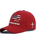 250th Anniversary Freedom Hat American Flag This is The Turning Point Baseball Cap Christian Cross USA Faith Wear Patriotic A Legacy That Lives Hats Red