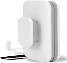 Magnetic Window Cleaner Double-Side Glazed Two Sided Glass Cleaner Wiper with 2 Extra Cleaning Cotton Pads | Two-Sided Window Squeegee Washing Tool for Cleaning- (MIIX)