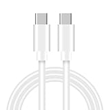 AFERIY Cable USB C a USB C Carga Rápida：60W PD Cable USB Tipo C Carga Rápida de Datos Cargador de Teléfono Tipo C 1M