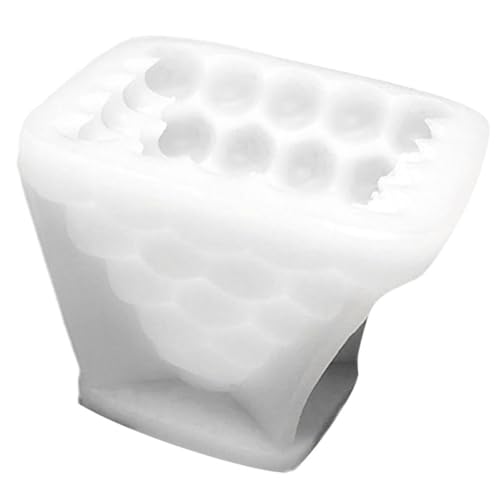 LOORGVEL Molde de Silicona para Velas Perfumadas Diy, Molde Creativo Flexible para Manualidades, Jabón y Hornear, Diseño Liso y Práctico para Bricolaje Artesanal, Tamaño Mediano, Color