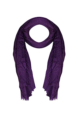 Image of Iba & Isba Women's Plain Crinkled Scarves, Stoles, Hijab (76 x 36 inch)
