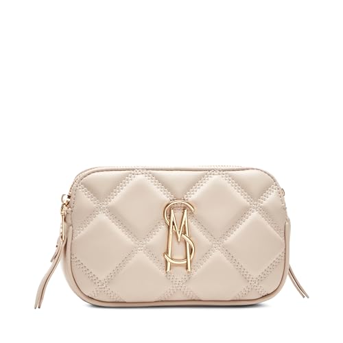 Steve Madden Bolsa transversal feminina acolchoada margarida, Osso, One Size
