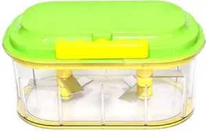KCHOICE Premium 4 in 1 Vegetable Chopper Cutter Machine for Kitchen Manual Blender for Kitchen Double Chopper