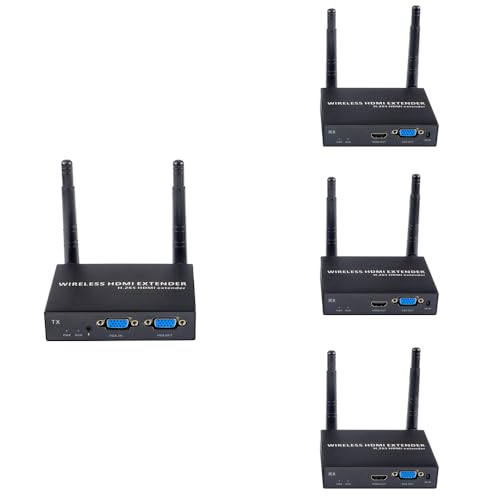 Émetteur VGA sans fil vers 3 récepteurs HDMI pour éliminer les câbles de votre PC à 656 pieds