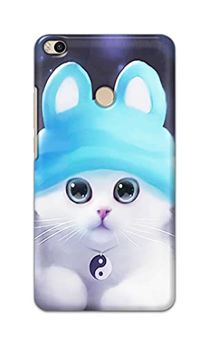 Image of Chinese Cutie Kitten Cat Big Eyes Lovely Girl Ears Hard Back Case Cover for Mi Max 2 (6.44 inch) Back Cover -(J5) VNS2221