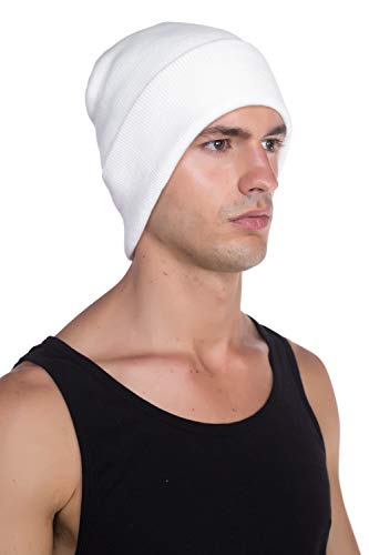 Image of Top Level Beanie Men Women - Unisex Cuffed Plain Skull Knit Hat Cap