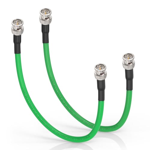 Specifiche: Tipo di cavo: Belden 1694A; Connettore: BNC Maschio-Maschio; Impedenza: 75 ohm; Lunghezza: 30cm; Lista di imballaggio: 2 X Cavo SDI; Standard Definition SD-SDI (270 Mbps, ST 259) HD standard HD-SDI (1.483 Gbps, ST 292)3G-SDI (2.97 Gbps, ST 424) 6G-SDI (5.94 Gbps, ST 2081) 12G-SDI (11.88 Gbps, ST 2082)