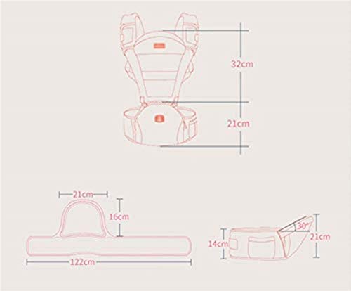 NJ babydrager - babydrager, ergonomische babydrager voor en na 0-36 maanden baby taille 67-118 cm blauw - Image 8