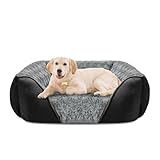 INVENHO Large Dog Bed Rectangle Washable Orthopedic Soft Calming Sleeping Durable Pet Cuddler with Anti-Slip Bottom