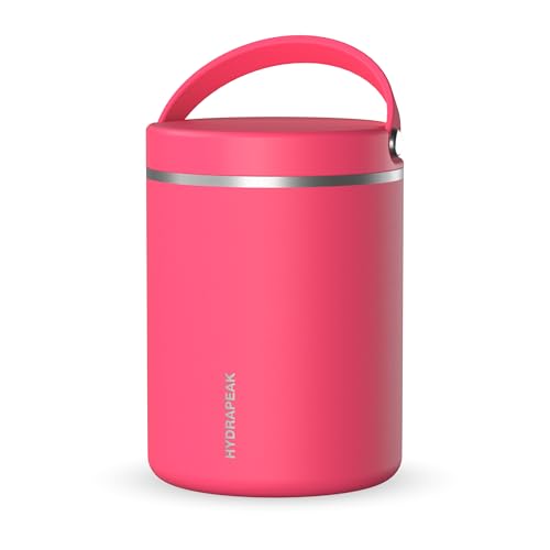 Hydrapeak Termo de acero inoxidable con aislamiento al vacío de 32 onzas, termo para niños para alimentos calientes y fríos, termo de sopa de boca ancha a prueba de fugas para adultos, 10 horas de