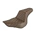 SADDLEMEN 0802-1041 818-29-175BR Step-Up Seat - Full Lattice Stitch - Brown