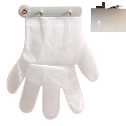 Genérico Soporte para Guantes de Pared | Organizador De Mitones Para Hogar,Dispensador Compacto Con Clips Y 100 Guantes Para Peluquería, Catering Y Lavado De Autos