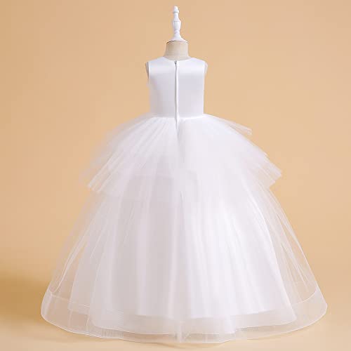 Vestidos de tul para niñas fiesta comunión y dama de honor larga 2