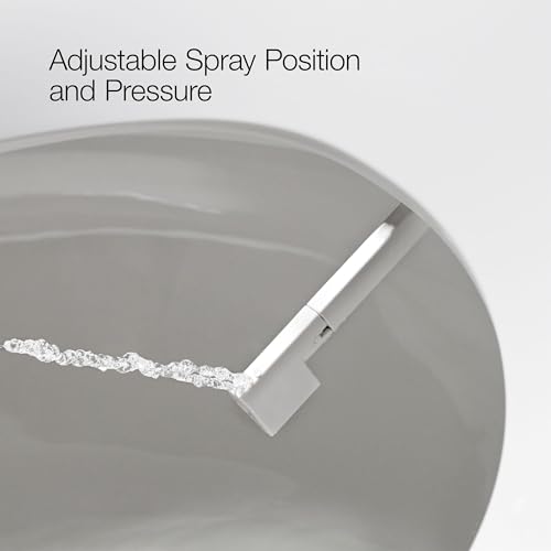 Kohler PureWash M300 Manual Elongated Bidet Toilet Seat, White Handle, Quiet-Close Lid Prevents Slamming, Toilet Bidet, Easy Installation with Quick-Release Hinges, Self-Cleaning Wand - image 6