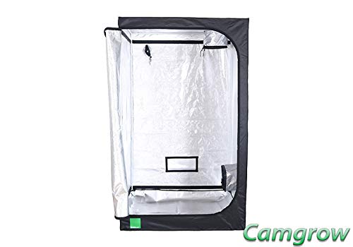 Budbox Lite Range - 1.2M Up To 2.4M Silver Mylar Grow Room Tents Hydroponics (LITE - 120 x 120 x 200)