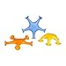Ubbi Starfish Stretch and Suction Bath Toys - 3 Pack for Toddlers and Baby