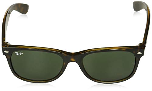 Ray-Ban RB2132 New Wayfarer Sunglasses Unisex (Tortoise Frame Solid Brown Lens, 55 mm)2