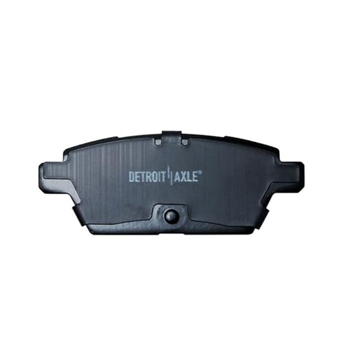 Image of Detroit Axle - Rear Brake Pads for 2006-2012 Ford Fusion 2006-2013 Mazda 6 2007-2012 Lincoln MKZ 2006 Zephyr 2006-2011 Mercury Milan, Ceramic Brake Pads with Hardware Replacement