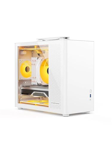 Gabinete portátil M5 M-ATX para computadora, compatible con placa madre ITX, fuente de poder ATX/SFX, USB 3.0, chasis pequeño para escritorio miniatura 3