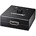 HDMI Switcher, AMANKA 4K HDMI Splitter 2 Ports Bi-direction Manual Switch 2 x 1/1 x 2 HDMI Passthrough,No External Power Required-Supports HD 4K x 2K 1080P