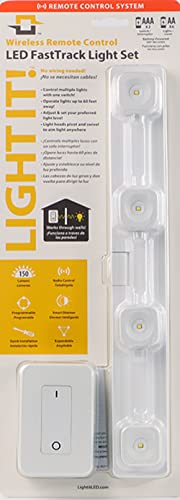 Image of LIGHT IT! by Fulcrum, 30036-308 Wireless Remote Controlled LED Fastrack Set, White, Single Pack