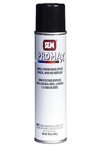 SEM 61033 Gloss Black Promax General Purpose Enamel - 12 oz.