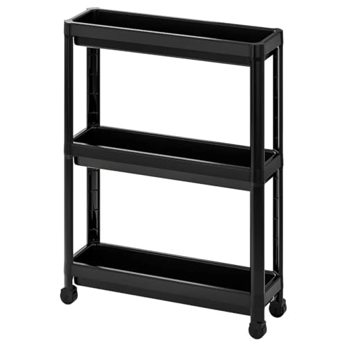 IKEA Space Saving Trolley for Home(Black)