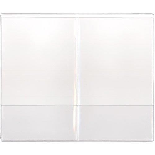 StoreSMART - Ticket/Policy Holder - Double Pocket - Durable Clear Plastic - 100 Pack - RSPC1771-100