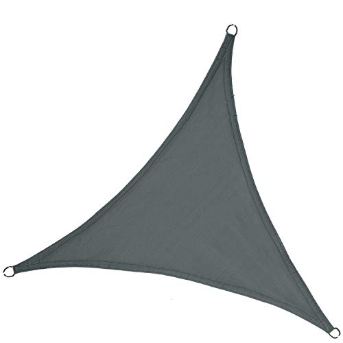 LyShade 12' x 12' x 12' Triangle Sun Shade Sail Canopy (Cool Grey) - UV Block for Patio and Outdoor