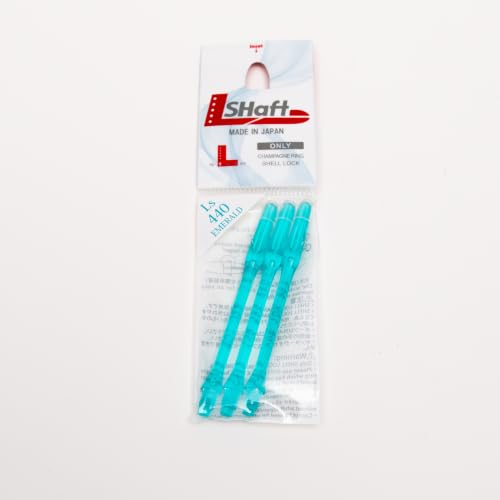 Image of L-style L-Shaft Locked Dart Shafts - Lightweight Nylon Shafts for Soft Tip & Steel Tip Darts - Set of 3