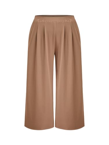 CIDER Women’s Plus Size Fashion Wide Leg Pants...