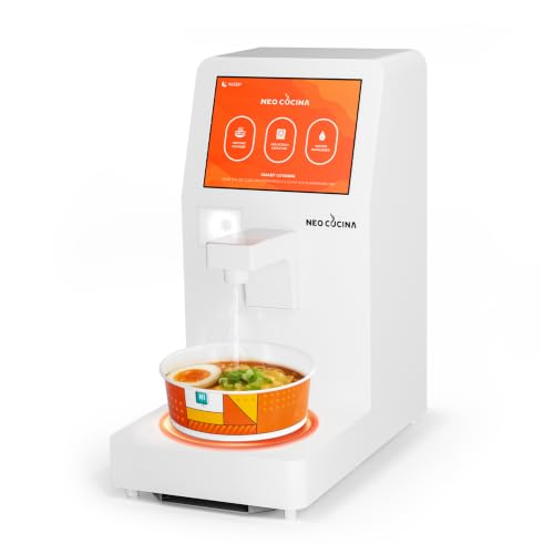 Image of Self-Serve Ramen Cooker & Maker Machine, 3-in-1 Countertop Ramen Cooking Station with Hot Water Dispenser & Induction Cooktop, One-Tap Automatic Instant Noodle Cooking, ETL Certified