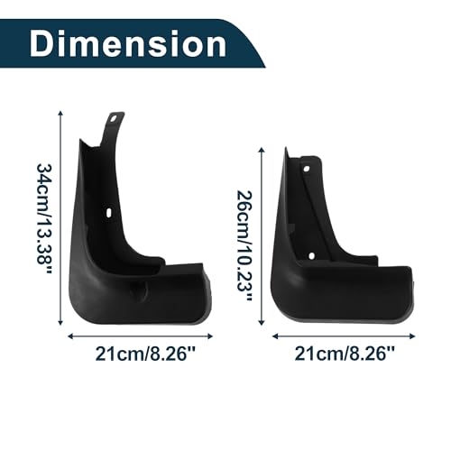 Image of Mud Flaps Splash Guards for Volkswagen ID6 2021-2023 W /Mount Accessories Mud Guards Front and Rear 1 Set