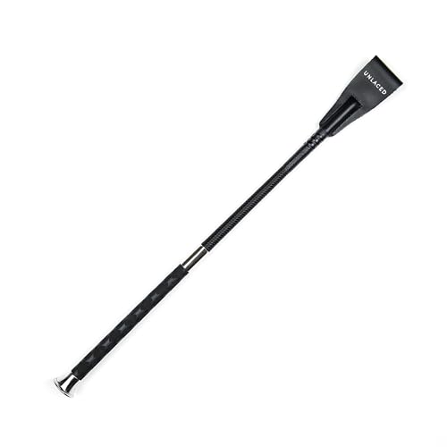 U N L A C E D Riding Crop Horse Whip, Real Leather, Durable and Sturdy - Equestrian Use, Easy to Clean - Safe, Ergonomic and Versatile