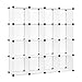 SONGMICS Cube Storage, Plastic Cube Organizer Units, DIY Modular Closet Cabinet, Bookcase Included Anti-Toppling Fittings and Rubber Hammer White Translucent 16-Cube ULPC44L