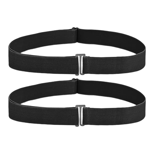 EHDWXVZM 2 piezas de cinturones elásticos, cinturones invisibles antideslizantes, cinturones elásticos, cinturillas para camisas y vestidos, cinturillas ajustables, accesorios para mujer