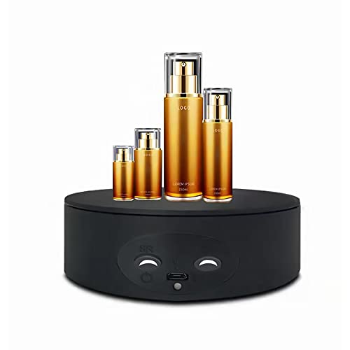Qinmay Motorized Rotating Display Stand, 5.1 inch / 11LBS Load, 360 Degree Electronic Turntable Display Stand for Photography Products