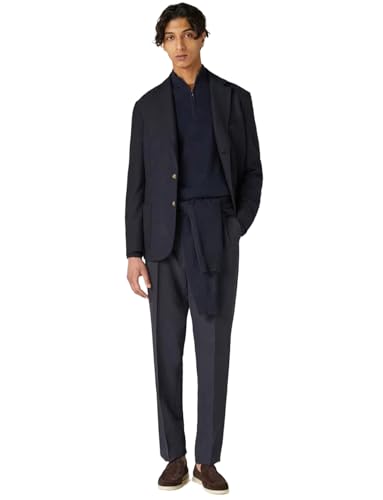 Costume en tweed homme haute qualité ensemble veste ajustée et pantalon de loisirs Kromoc