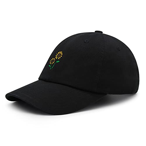 Jpak Sunflowers Premium Dad Hat Embroidered Baseball Cap Flower Floral Black #TOP1