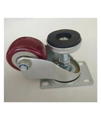 Roulette réglable horizontalement 65 mm avec hauteur ajustable pour placard