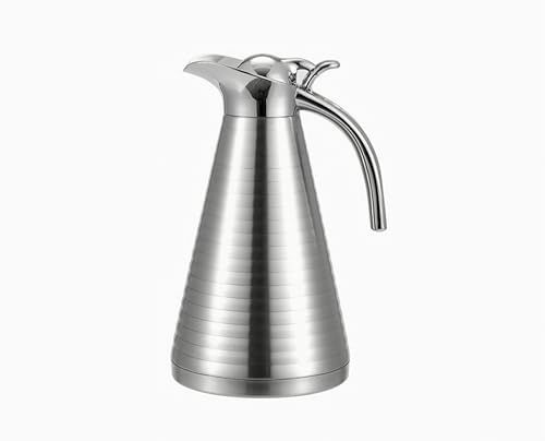 Thermal Coffee Carafe,51oz/8Cups Stainless Steel Vacuum Thermal Pot,Double Walled Vacuum Flask,12-hour Heat and 24-hour Cold Retention Water,Coffee Dispenser and Beverage Dispenser Pot,Great Gift