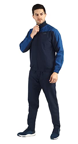 Image of Men's Polyester Regular Winter Zipper Sports Gym Track Suit Set