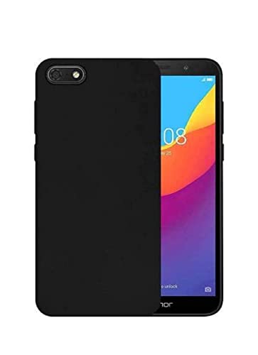 Image of Mobile Back Cover Case for Honor Y5Prime (Silicone Case|CameraProtection|Black SC1510)