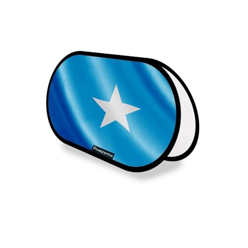 Drapeau Somalie publicitaire ovale en polyester 70x120cm pour stand visible