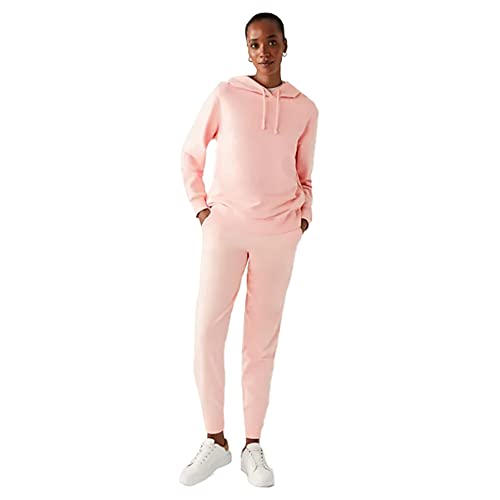 Image of Marks & Spencer Women's Cotton Solid High Rise Regular Fit Jogger